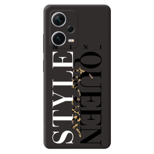 Xiaomi Poco X5 Mini Quen Forever Black Colored Silicone TPU Θήκη