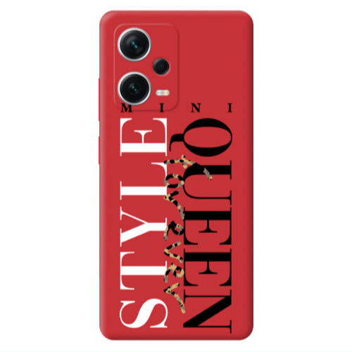 Xiaomi Poco X5 Mini Quen Forever Red Colored Silicone TPU Θήκη