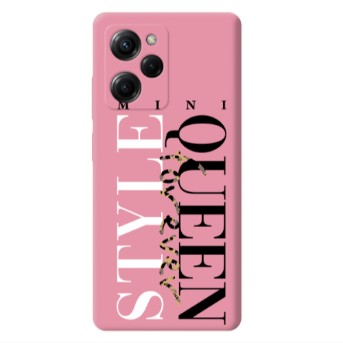 Xiaomi Poco X5 Pro Mini Quen Forever Pink Colored Silicone TPU Θήκη
