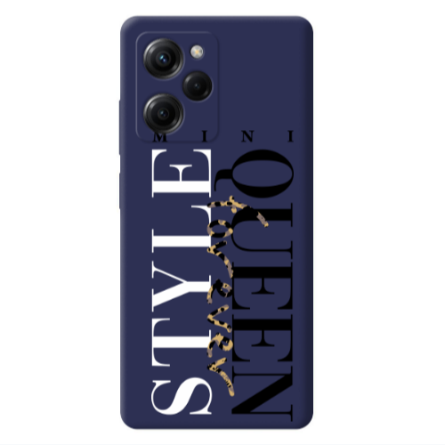 Xiaomi Poco X5 Pro Mini Quen Forever Dark blue Colored Silicone TPU Θήκη