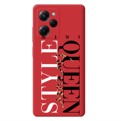 Xiaomi Poco X5 Pro Mini Quen Forever Red Colored Silicone TPU Θήκη