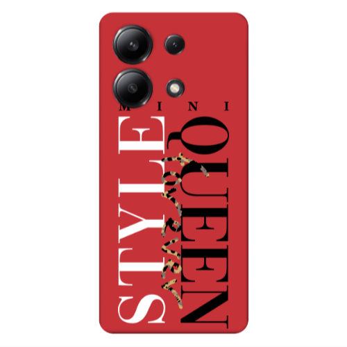 Xiaomi Redmi Note 13 4G Mini Quen Forever Red Colored Silicone TPU Θήκη