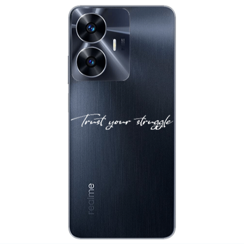 Realme Note 50 Trust your struggle Transparent Silicone TPU Θήκη