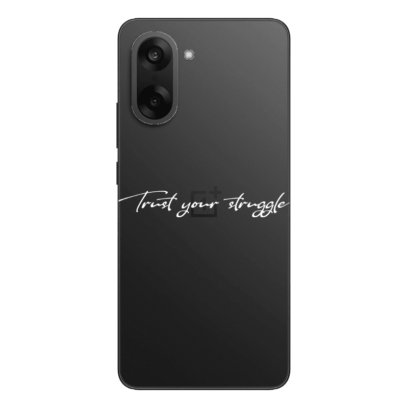 Oneplus Nord CE 5 Trust your struggle Transparent Silicone TPU Θήκη