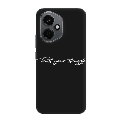 Honor Magic 400 Trust your struggle Black Colored Silicone TPU Θήκη