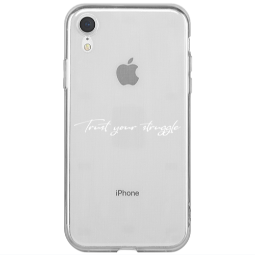 Apple iPhone Xr Trust your struggle Transparent Silicone TPU Θήκη