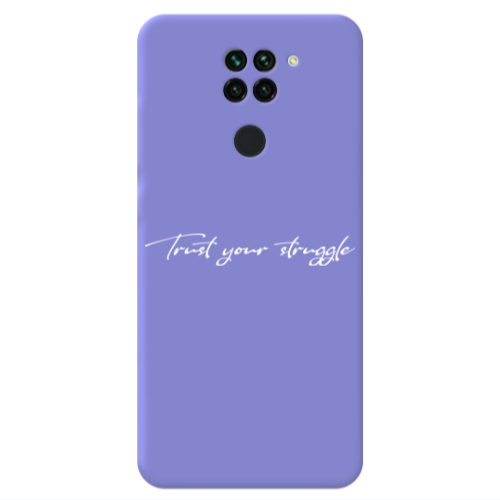 Xiaomi Redmi Note 9 Trust your struggle Purple Colored Silicone TPU Θήκη