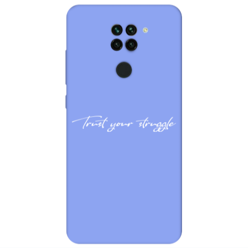 Xiaomi Redmi Note 9 Trust your struggle Light Purple Colored Silicone TPU Θήκη