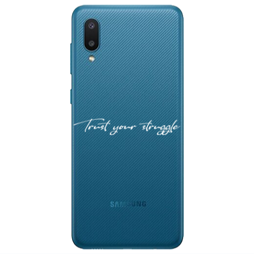Samsung A02 Trust your struggle Transparent Silicone TPU Θήκη