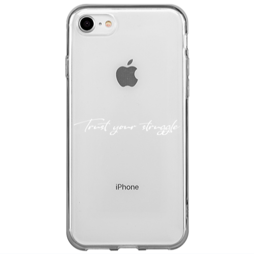 Apple iPhone 7 Trust your struggle Transparent Silicone TPU Θήκη