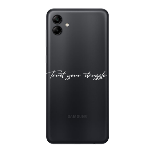 Samsung A04 Trust your struggle Transparent Silicone TPU Θήκη