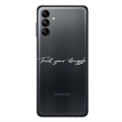 Samsung A04S Trust your struggle Transparent Silicone TPU Θήκη