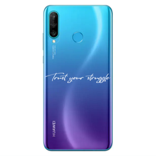 Huawei P30 Lite Trust your struggle Transparent Silicone TPU Θήκη