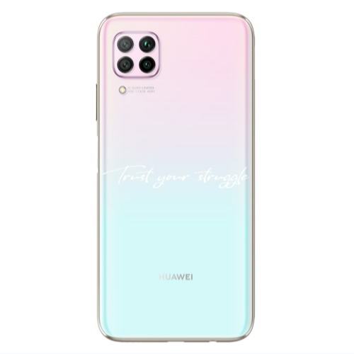 Huawei P40 Lite Trust your struggle Transparent Silicone TPU Θήκη