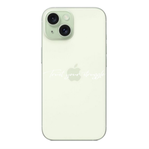 Apple iPhone 15 Trust your struggle Transparent Silicone TPU Θήκη