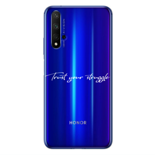 Huawei Nova 5 T Trust your struggle Transparent Silicone TPU Θήκη