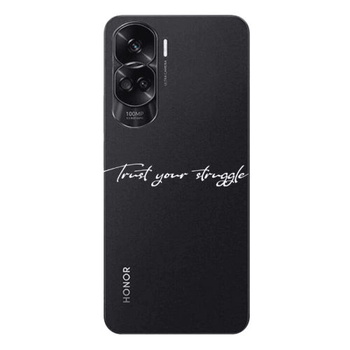 Honor 90 Lite 5G Trust your struggle Transparent Silicone TPU Θήκη