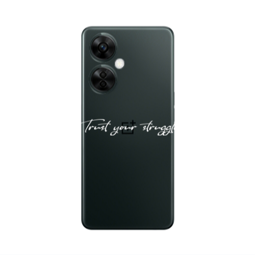 Oneplus Nord CE 3 Lite 5G Trust your struggle Transparent Silicone TPU Θήκη