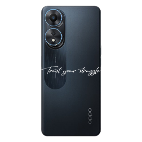 Oppo A 98 Trust your struggle Transparent Silicone TPU Θήκη