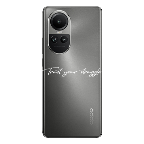 Oppo Reno10 5G Trust your struggle Transparent Silicone TPU Θήκη
