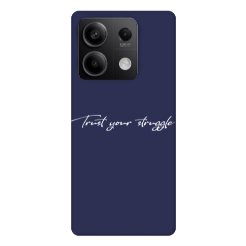 Xiaomi Redmi Note 13 5G Trust your struggle Dark blue Colored Silicone TPU Θήκη