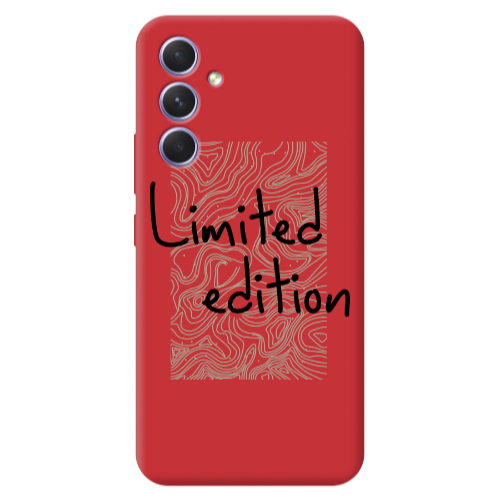 Samsung A56 Limited Edition Red Colored Silicone TPU Θήκη