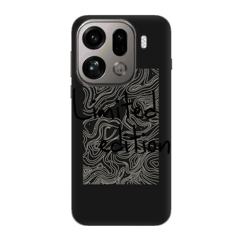Oppo Find X9 Pro Limited Edition Black Colored Silicone TPU Θήκη
