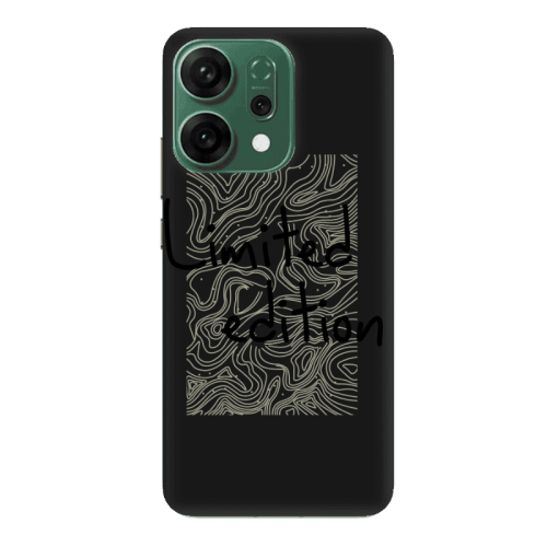 Oppo RENO 14 Limited Edition Black Colored Silicone TPU Θήκη
