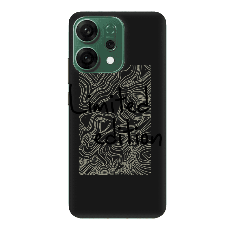 Oppo RENO 14 Limited Edition Black Colored Silicone TPU Θήκη