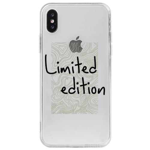 Apple iPhone X Limited Edition Transparent Silicone TPU Θήκη