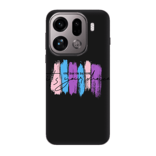 Oppo Find X9 Pro One Day Or Day One Black Colored Silicone TPU Θήκη
