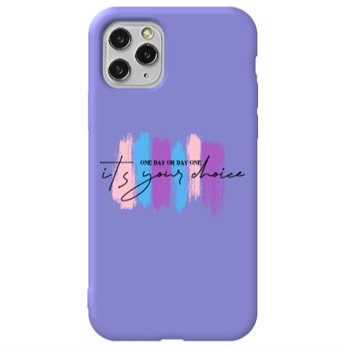 Apple iPhone 11 Pro One Day Or Day One Purple Colored Silicone TPU Θήκη