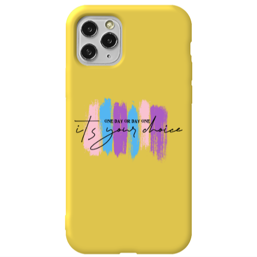 Apple iPhone 11 Pro One Day Or Day One Yellow Colored Silicone TPU Θήκη