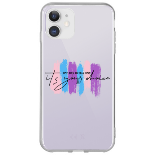 Apple iPhone 12 One Day Or Day One Transparent Silicone TPU Θήκη