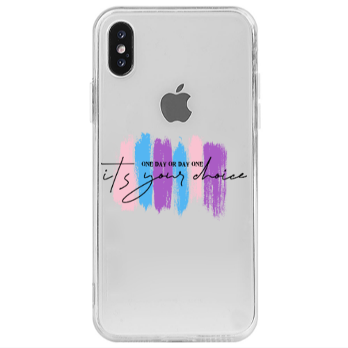 Apple iPhone X One Day Or Day One Transparent Silicone TPU Θήκη