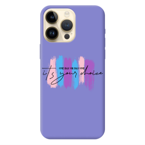 Apple iPhone 13 Pro Max One Day Or Day One Purple Colored Silicone TPU Θήκη