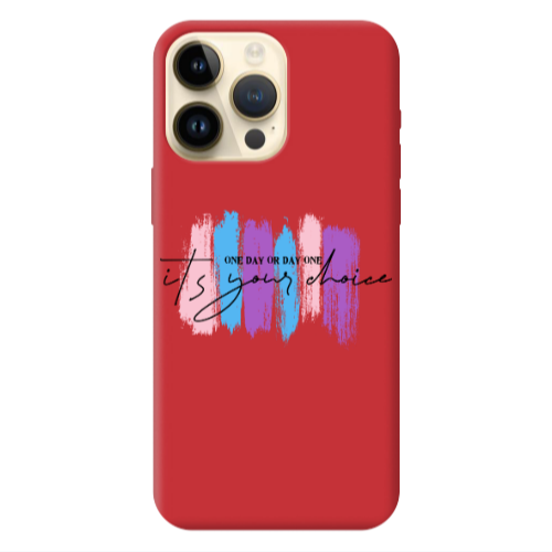 Apple iPhone 13 Pro Max One Day Or Day One Red Colored Silicone TPU Θήκη