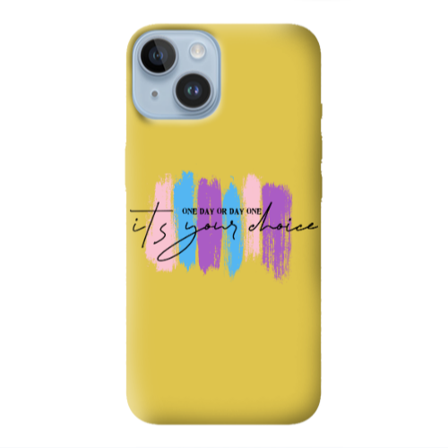 Apple iPhone 14 Plus One Day Or Day One Yellow Colored Silicone TPU Θήκη