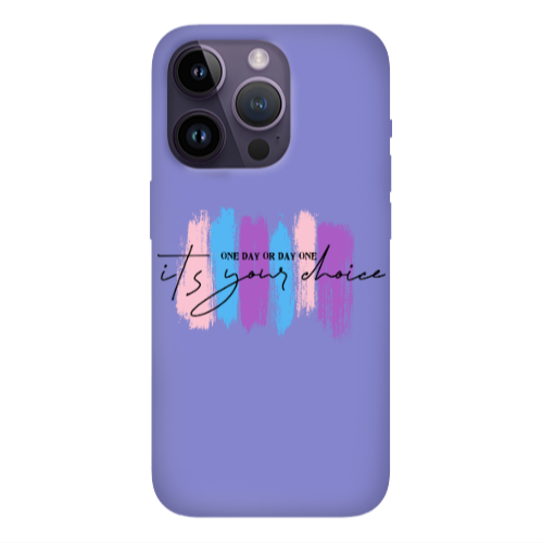 Apple iPhone 14 Pro  One Day Or Day One Purple Colored Silicone TPU Θήκη