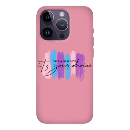 Apple iPhone 14 Pro  One Day Or Day One Pink Colored Silicone TPU Θήκη