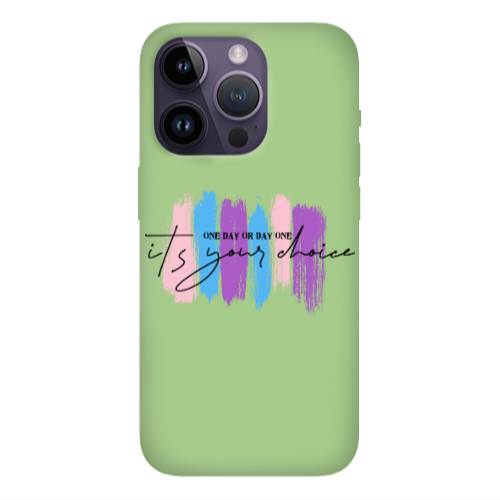 Apple iPhone 14 Pro Max One Day Or Day One Light Green Colored Silicone TPU Θήκη
