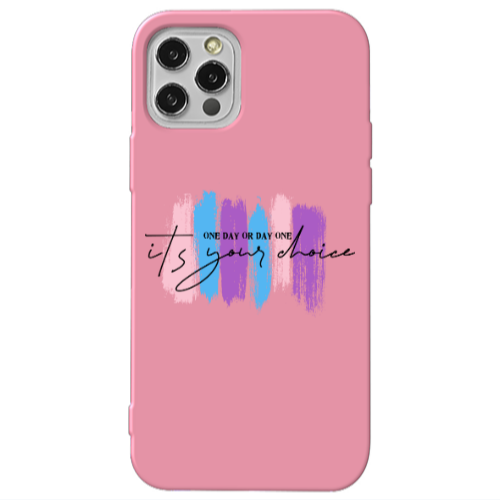 Apple iPhone 13 Pro One Day Or Day One Pink Colored Silicone TPU Θήκη