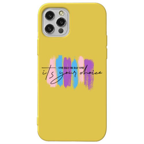 Apple iPhone 13 Pro One Day Or Day One Yellow Colored Silicone TPU Θήκη