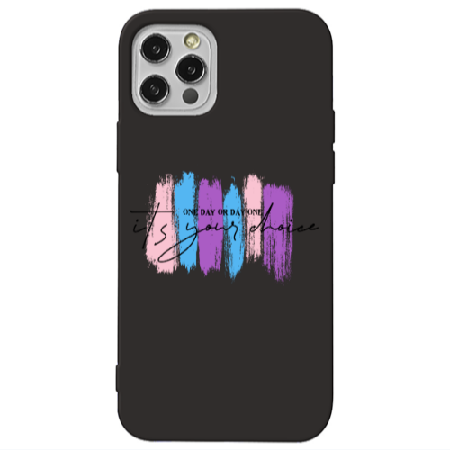Apple iPhone 12 Pro One Day Or Day One Black Colored Silicone TPU Θήκη