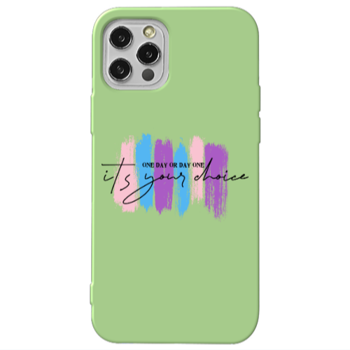 Apple iPhone 12 Pro One Day Or Day One Light Green Colored Silicone TPU Θήκη