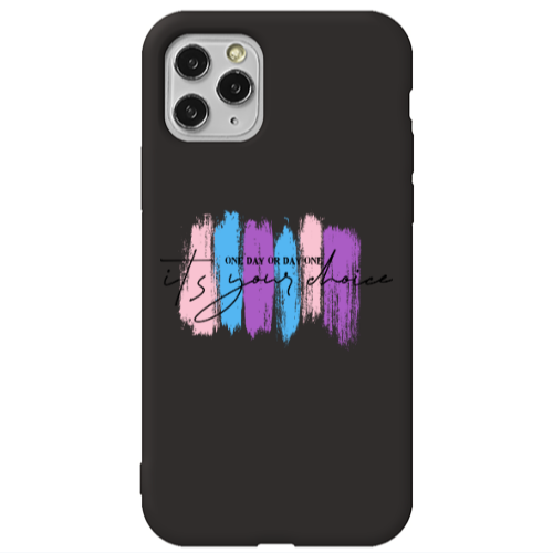 Apple iPhone 11 Pro Max One Day Or Day One Black Colored Silicone TPU Θήκη