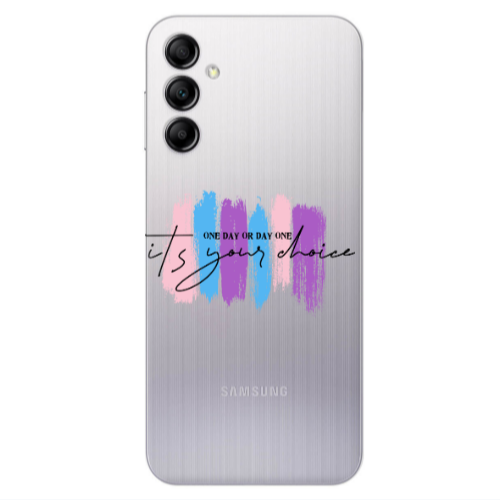 Samsung A24 One Day Or Day One Transparent Silicone TPU Θήκη
