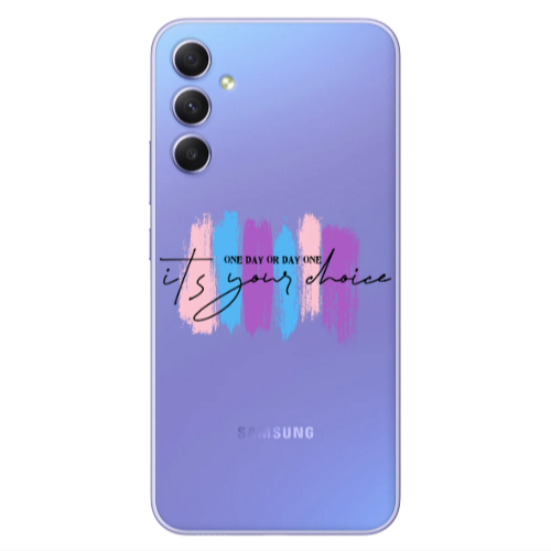 Samsung A34 One Day Or Day One Transparent Silicone TPU Θήκη