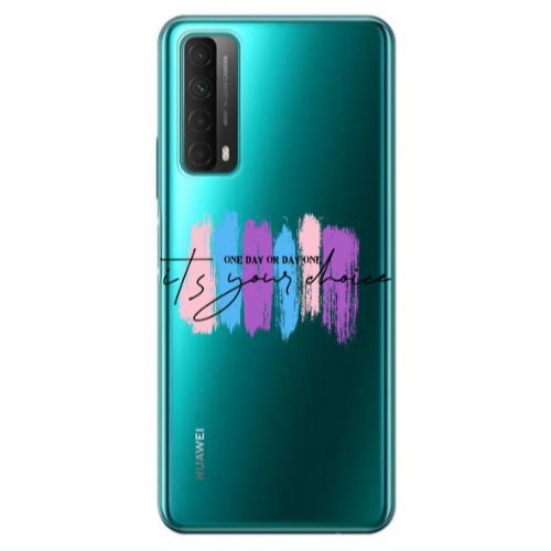 Huawei P Smart 2021 One Day Or Day One Transparent Silicone TPU Θήκη