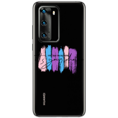 Huawei P40 One Day Or Day One Transparent Silicone TPU Θήκη